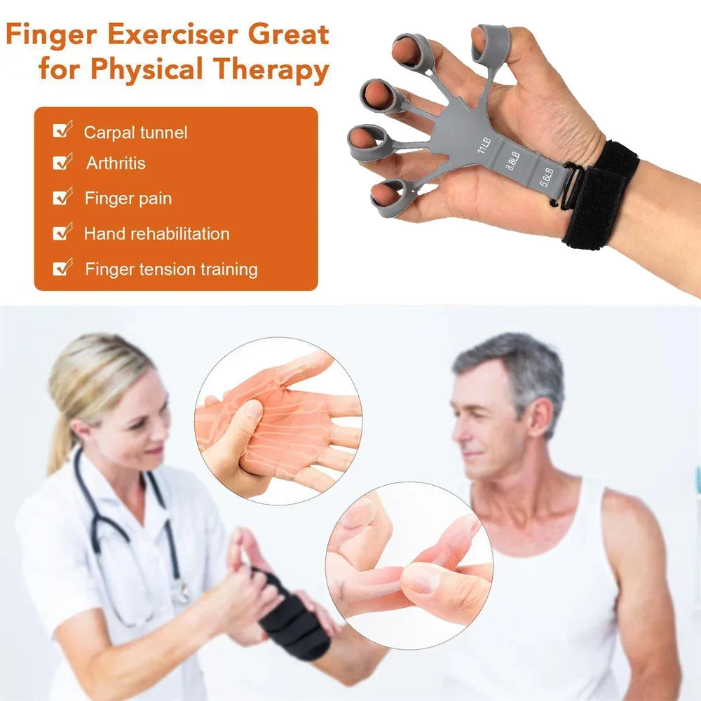 Grip Strengthener - Hand Rehabilitation Exerciser for Finger/Wrist Therapy & Vein Circulation Improvement