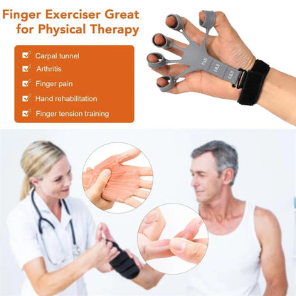 Grip Strengthener - Hand Rehabilitation Exerciser for Finger/Wrist Therapy & Vein Circulation Improvement