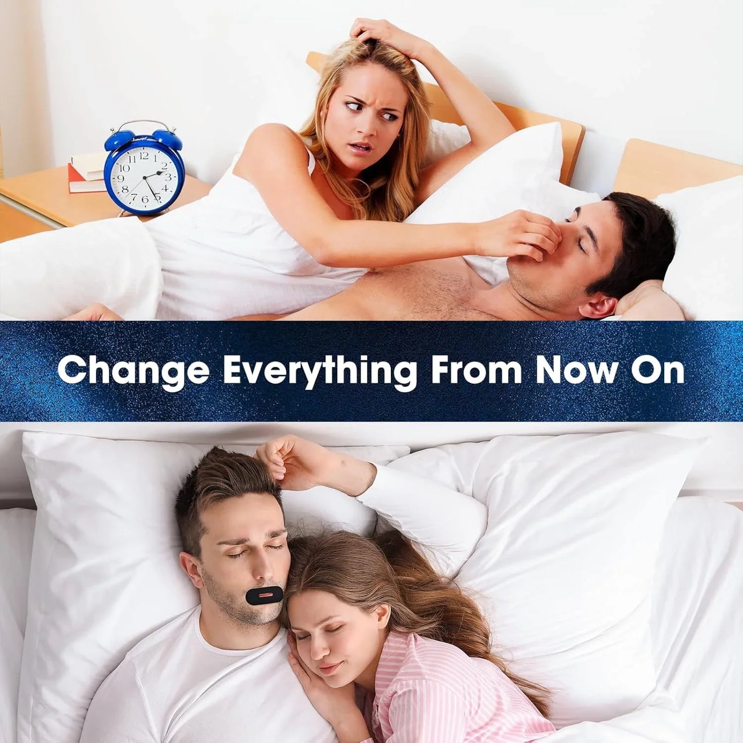 Anti Snoring Mouth Tape Medical Grade Sleep Strips for Snoring Relief & Breathing Gentle Nasal Tape for Travel and Home Use